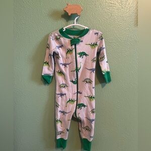 Hanna Andersson Dinosaur Print Footie Pajamas